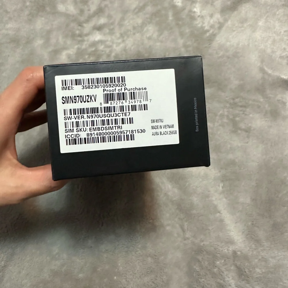 Samsung note 10 box new